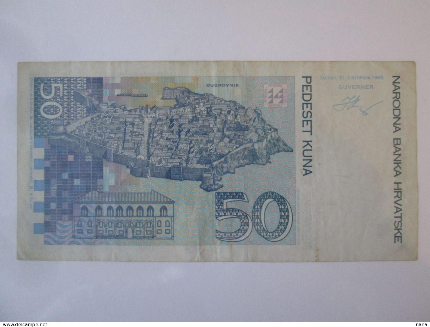 Croatia 50 Kuna 1993 Banknote - Croatia