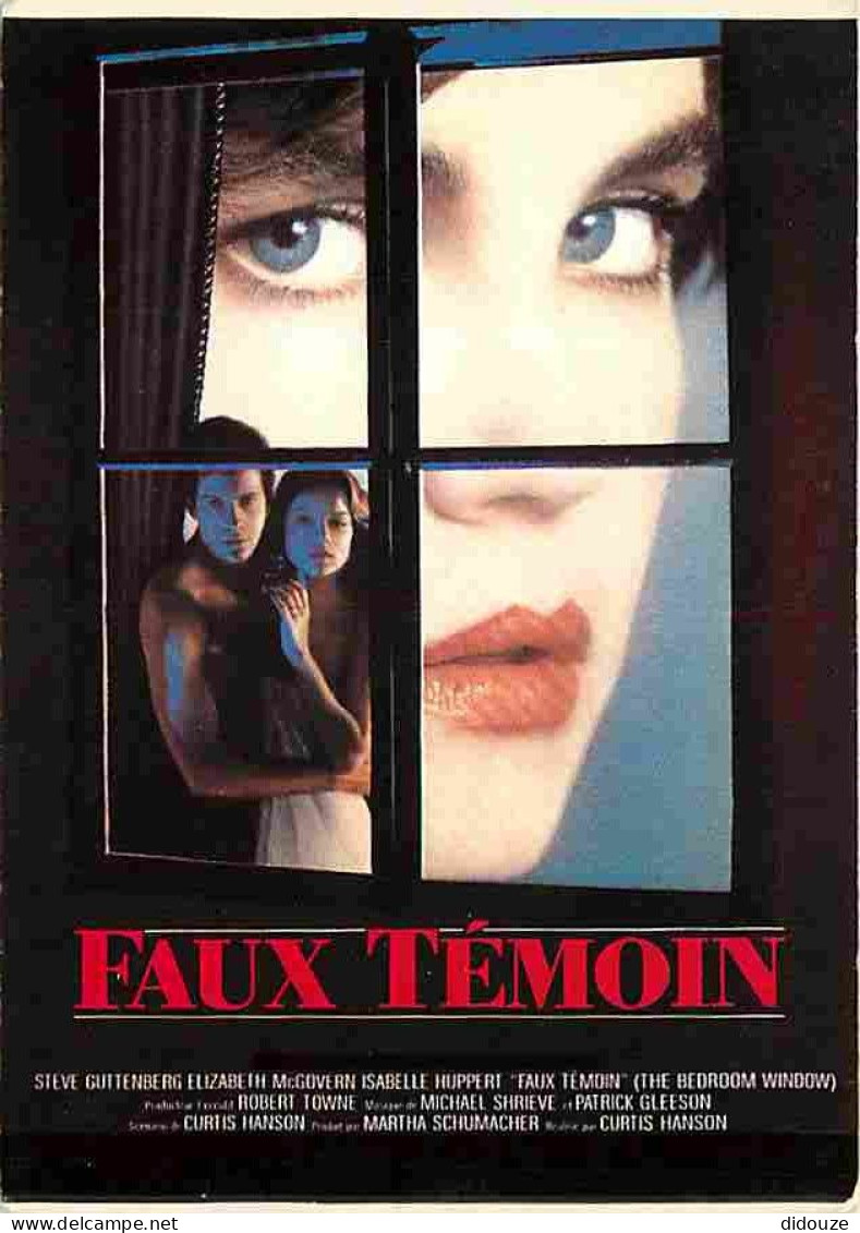 Cinema - Affiche De Film - Faux Témoin - Steve Guttenberg - Elisabeth Mc Govern - CPM - Voir Scans Recto-Verso - Affiches Sur Carte