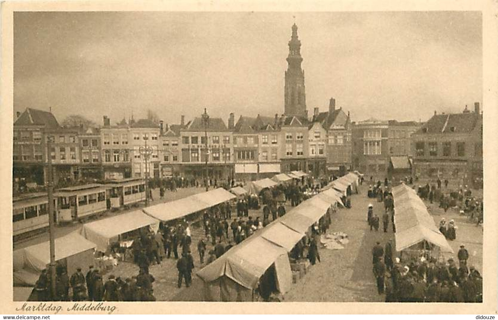 Pays - Pays Bas - Middelburg - Marktag - Jour De Marché - Animée - CPA - Carte Neuve - Voir Scans Recto-Verso - Middelburg