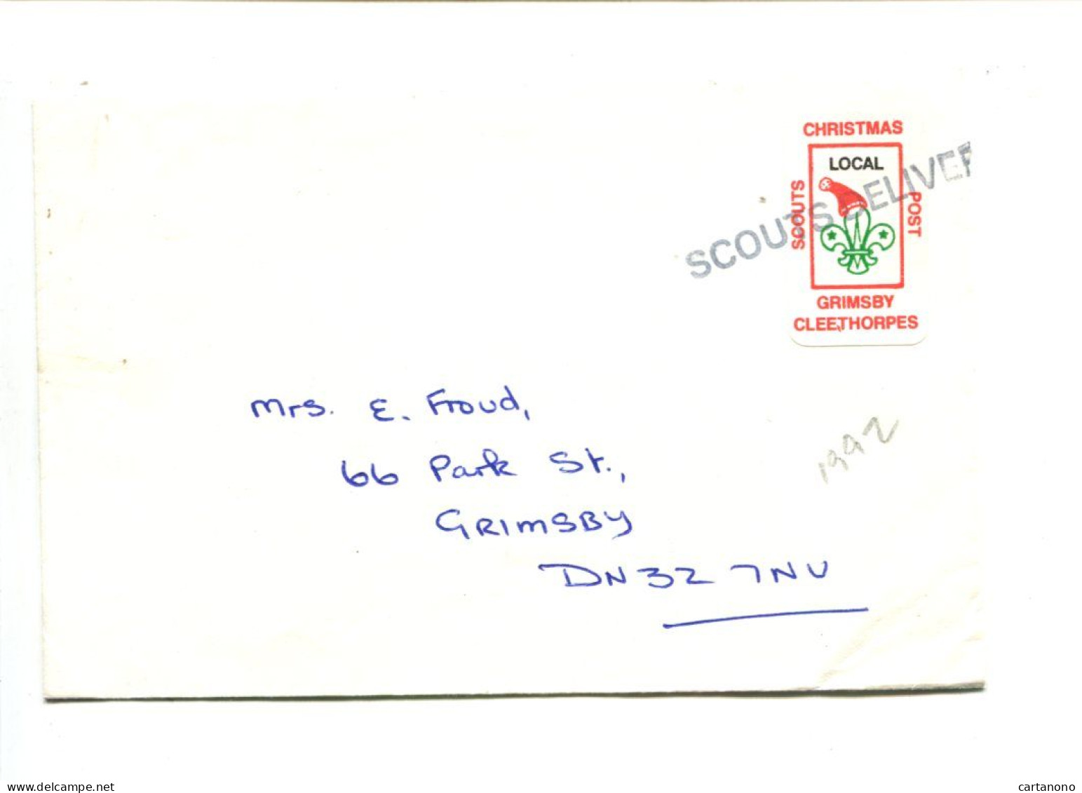 SCOUTISME - Timbre De Poste Privée Locale De GRIMSBY Sur Lettre - Storia Postale