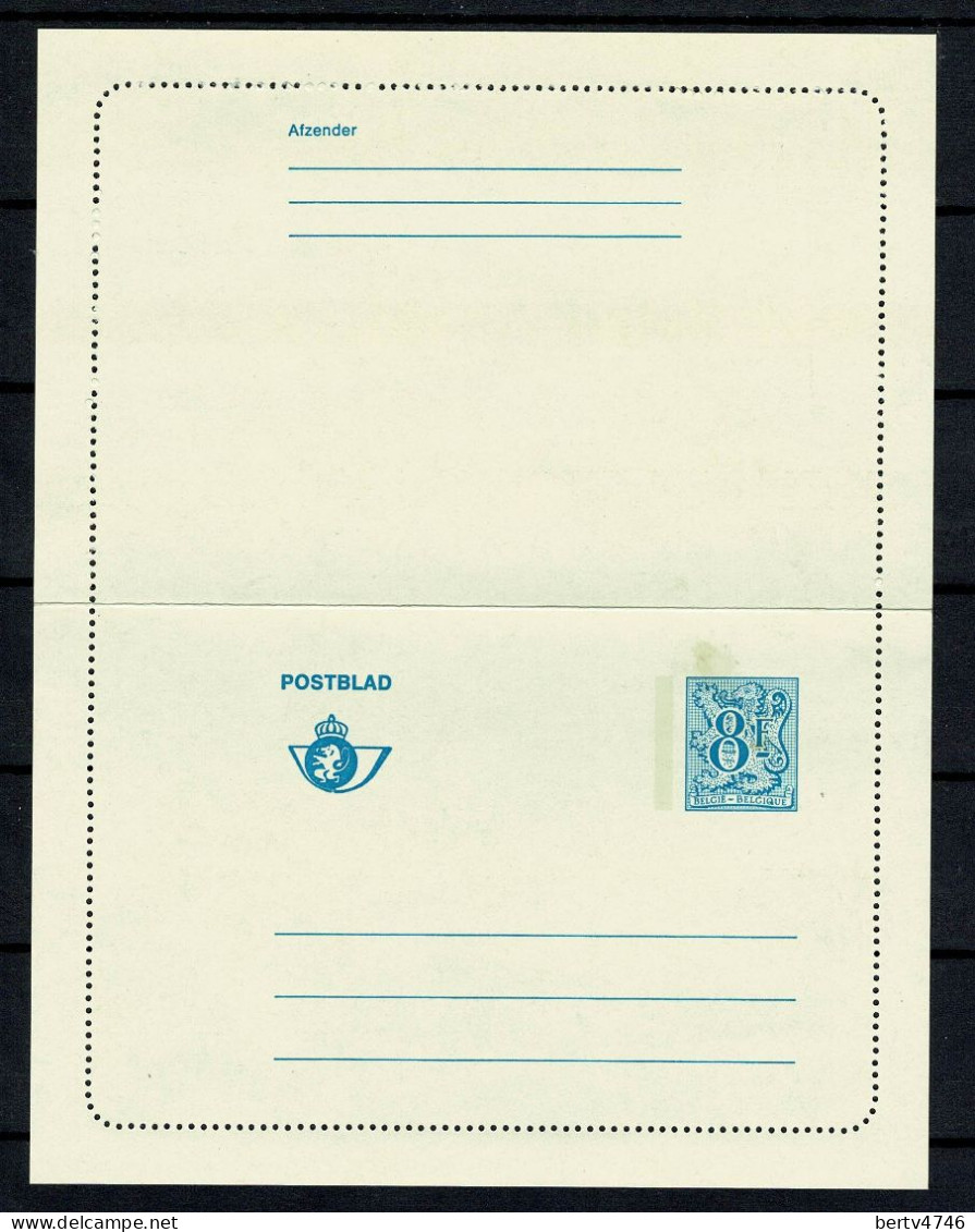 Belg.  Postblad / Enveloppe-lettre 8 F - Postbladen