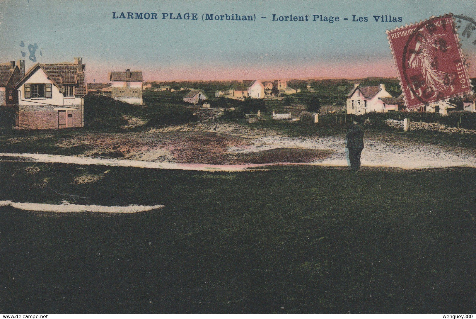 56.  LORIENT-PLAGE.  LARMOR PLAGE     Les Villas.     TB PLAN 1932.       TRES RARE - Larmor-Plage