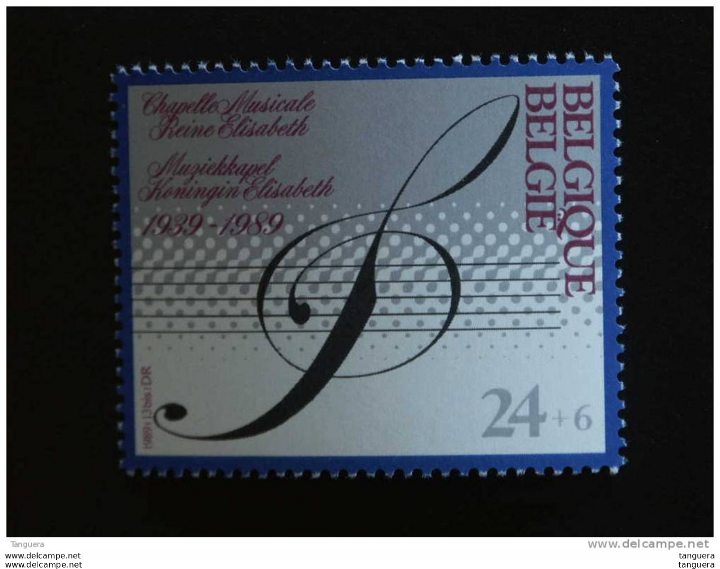 België Belgique 1989 Solsleutel Clé De Sol Chapelle Musicale Reine Elisabeth Yv COB 2344 MNH ** - Unused Stamps