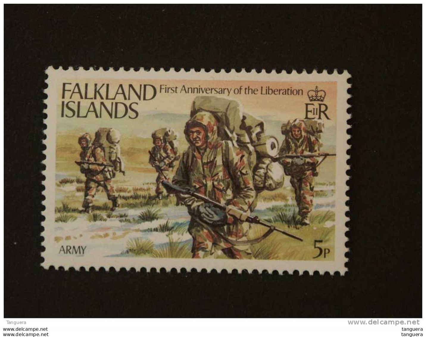 Falkland Islands 1983 1er Anniv Libération Armée De Terre Landmacht Yv 391 MNH ** - Falkland