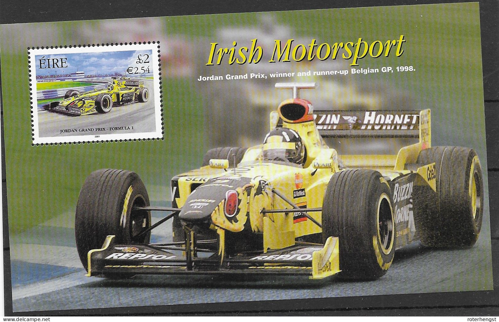 Ireland Formula 1 Car Sheet  Mnh ** 2001 - Hojas Y Bloques