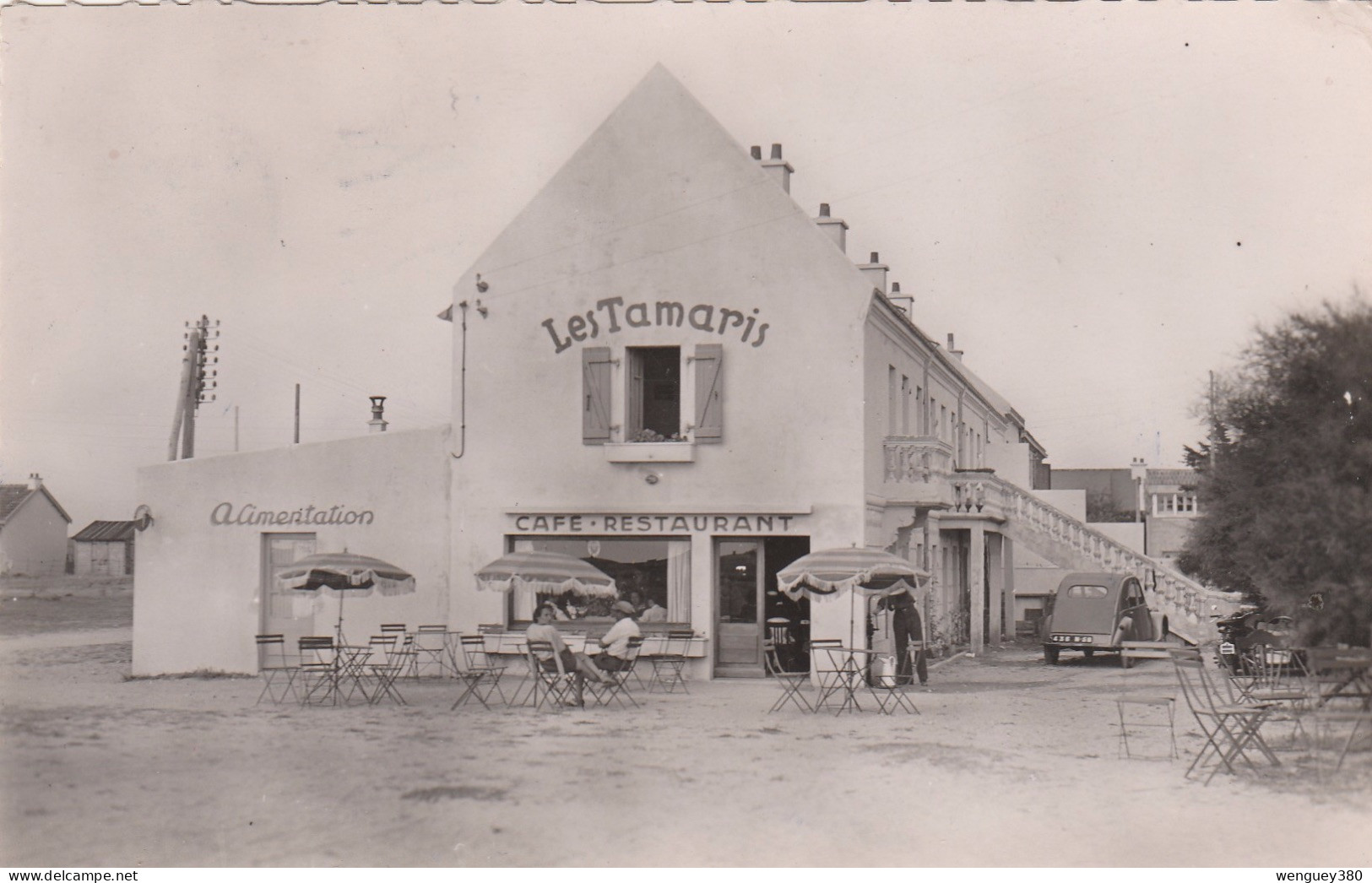 56   LE FORT-BLOQUE  PLOEMEUR  LORIENT.     "LES TAMARIS"    TB  PLAN 1953.      RARE - Plömeur