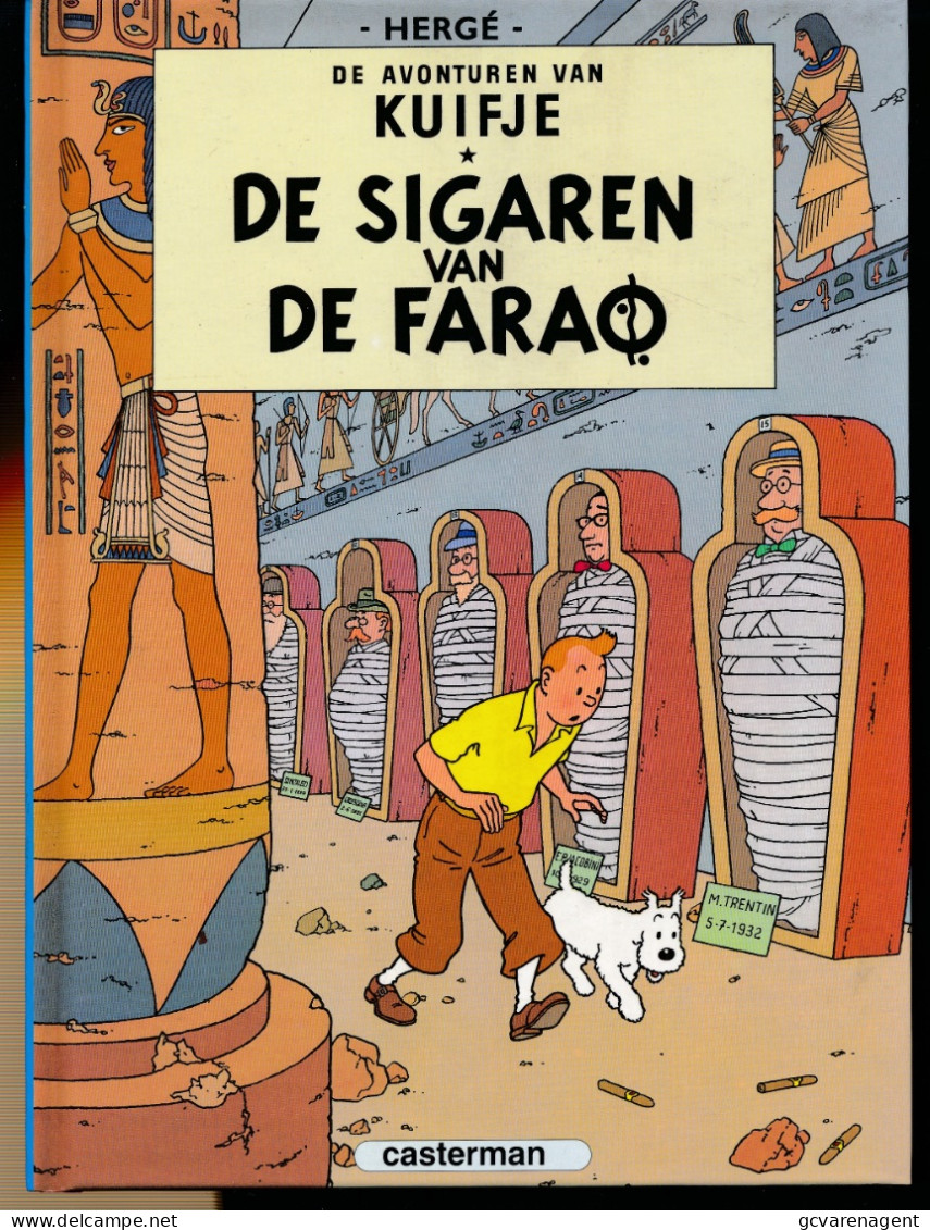 KUIFJE - DE SIGAREN VAN DE FARAO  - HARDE COVER - 23 X 17 CM   IN NIEUWSTAAT    2 AFBEELDINGEN - Kuifje