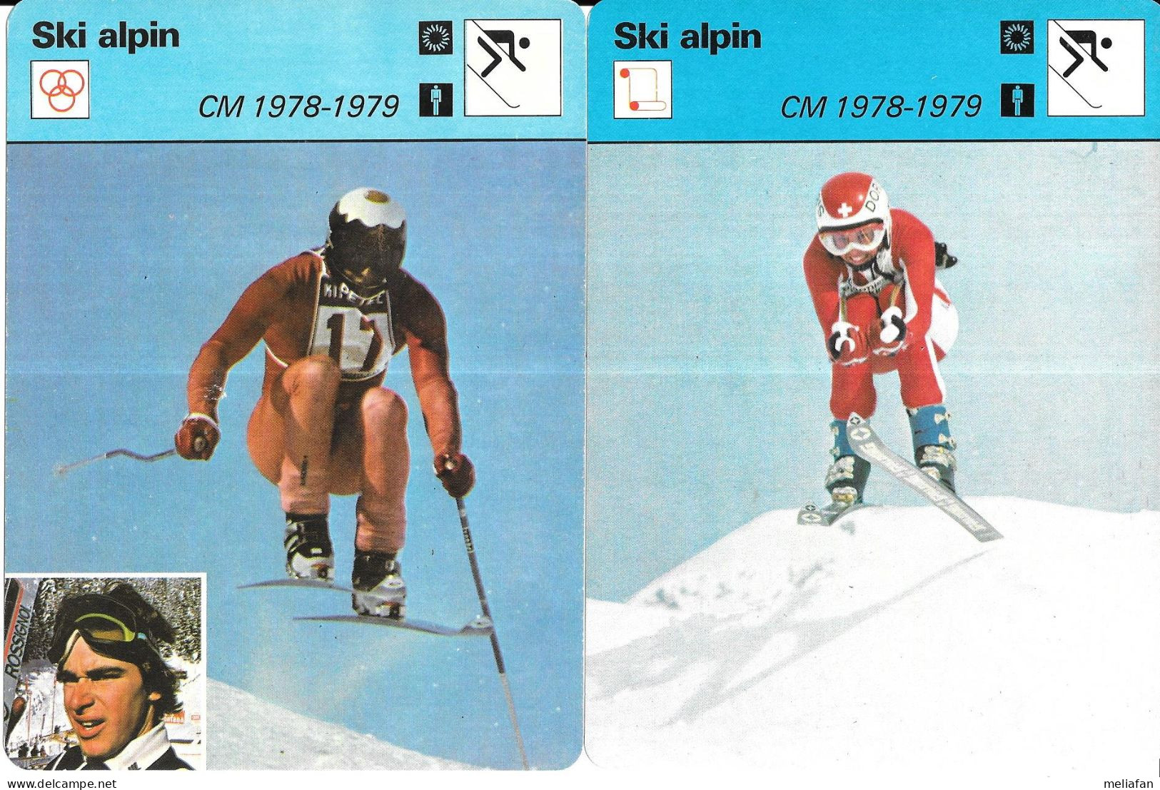 GF1915 - FICHES RENCONTRE - PETER LUSCHER - DORIS DE AGOSTINI - HANNI WENZEL - ANNEMARIE MOSER PROELL - Winter Sports