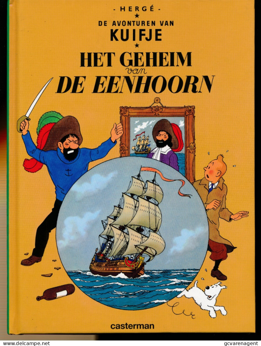 KUIFJE - HET GEHEIM VAN DE EENHOORN  - HARDE COVER - 23 X 17 CM   IN NIEUWSTAAT    2 AFBEELDINGEN - Kuifje