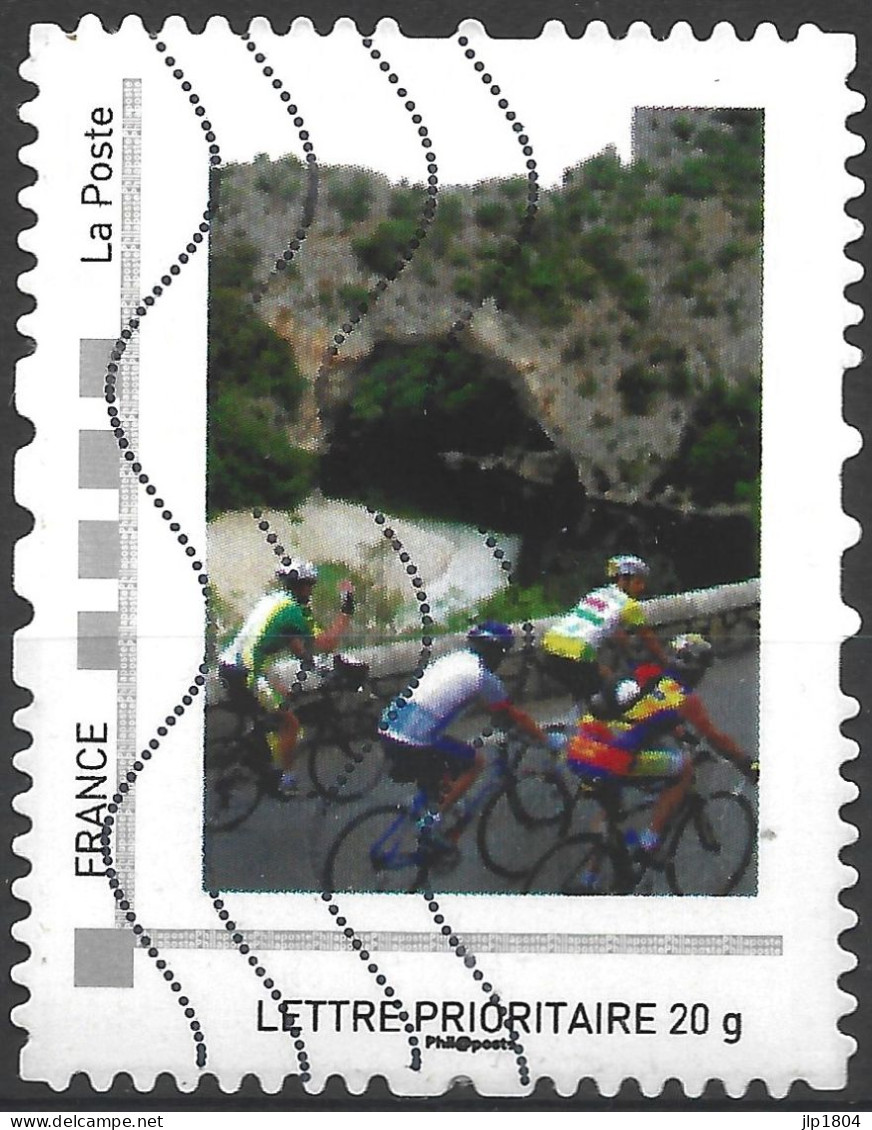 Montimbramoi  Cyclistes - Lettre Prioritaire : Timbre Sur Support - Used Stamps