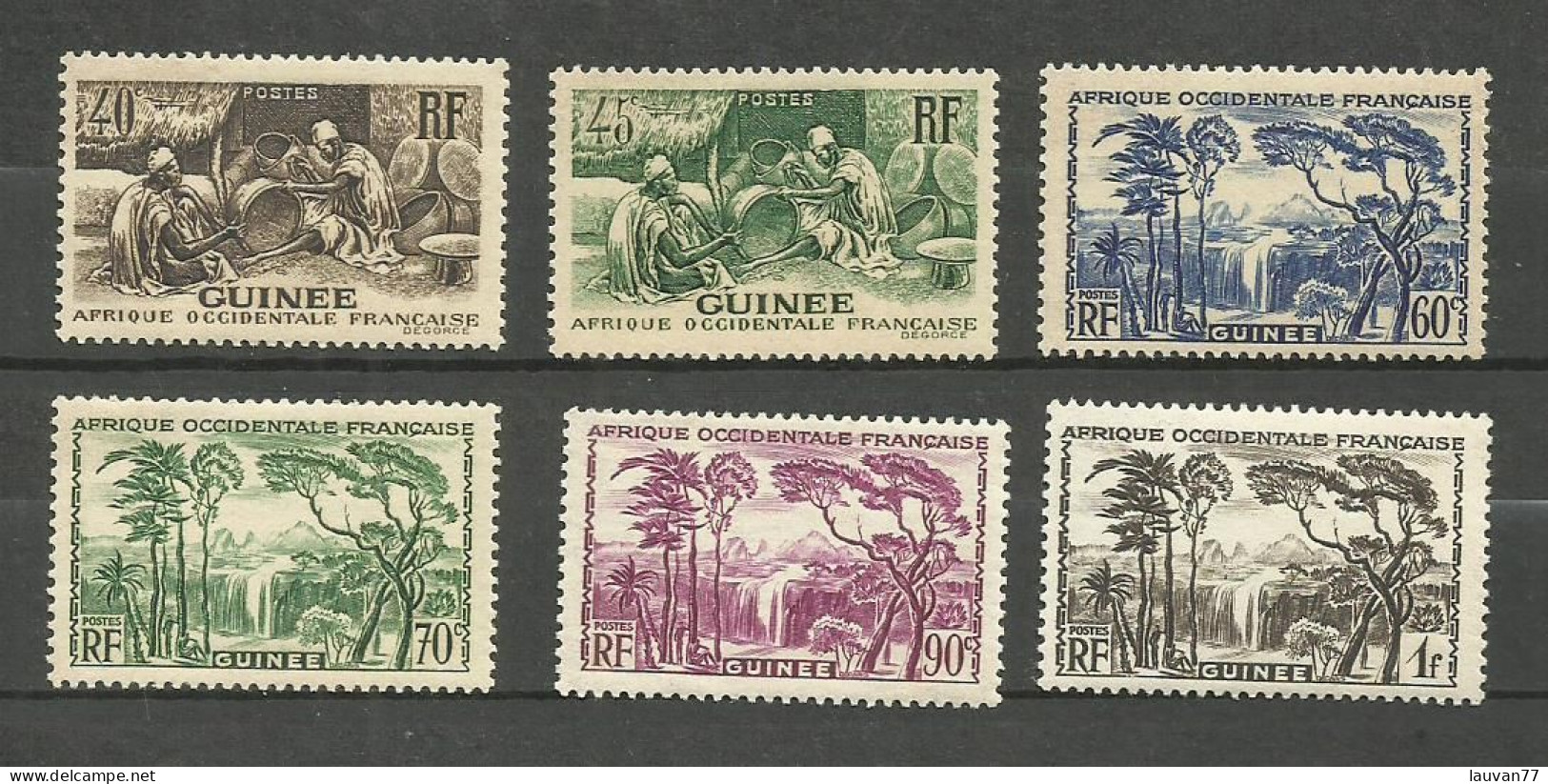 Guinée N°158 à 163 Neufs** Cote 4.60€ - Nuevos