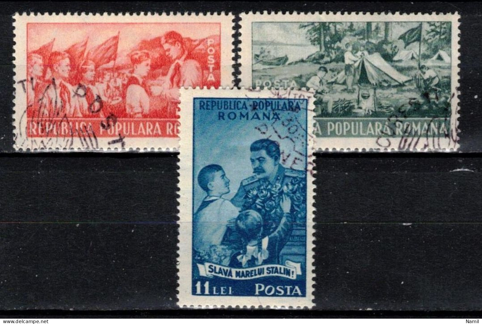 Roumanie 1951 Mi 1259-61 (Yv 1146-8), Obliteré - Oblitérés