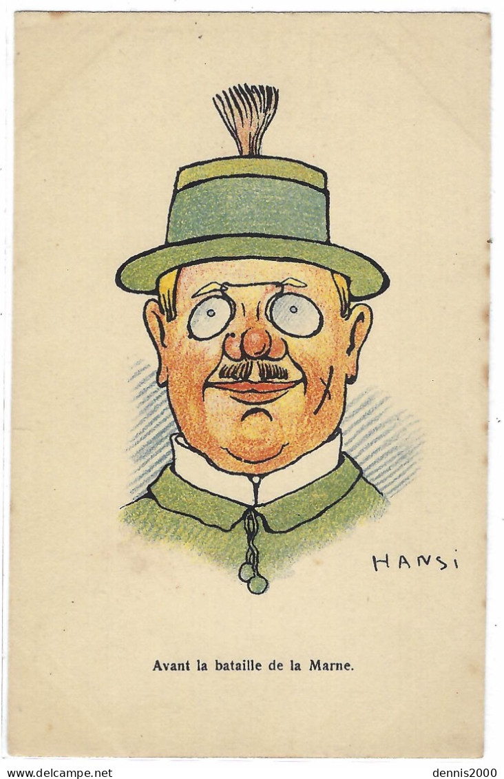 Illustrateur HANSI - Avant Le Bataille De La Marne - Ed. P & J Gallais, Paris - Hansi