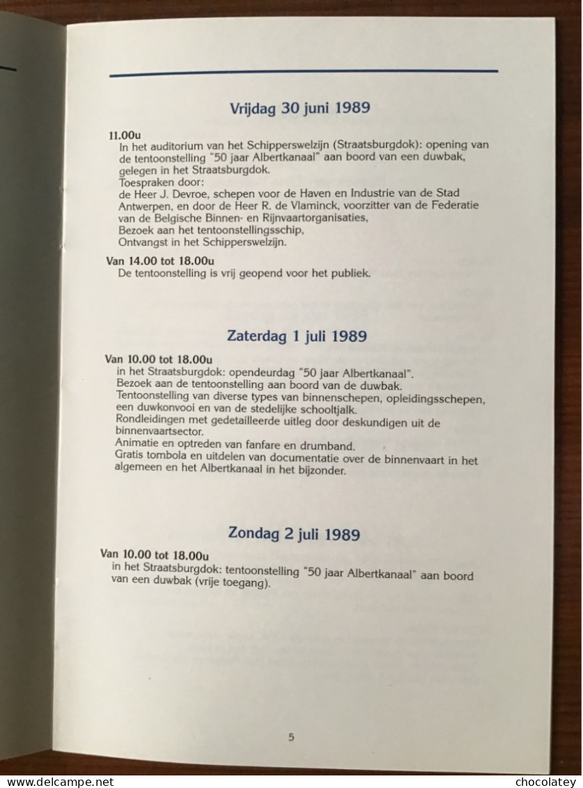 Albert Kanaal 50 Jaar  1989 - History
