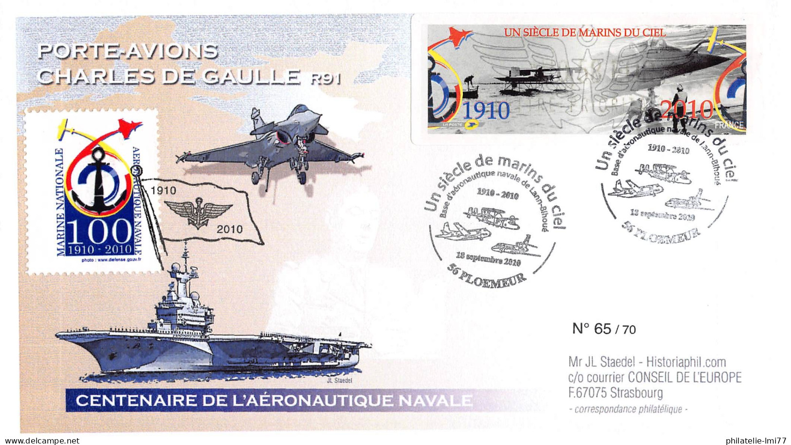 AERONAV10-2P - PLI 100 ANS AÉRONAUTIQUE NAVALE - PLOEMER - Maritime