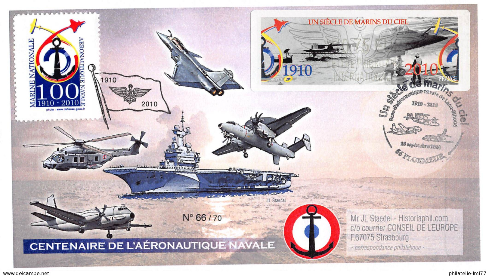 AERONAV10-3P - PLI 100 ANS AÉRONAUTIQUE NAVALE - PLOEMER - Maritime