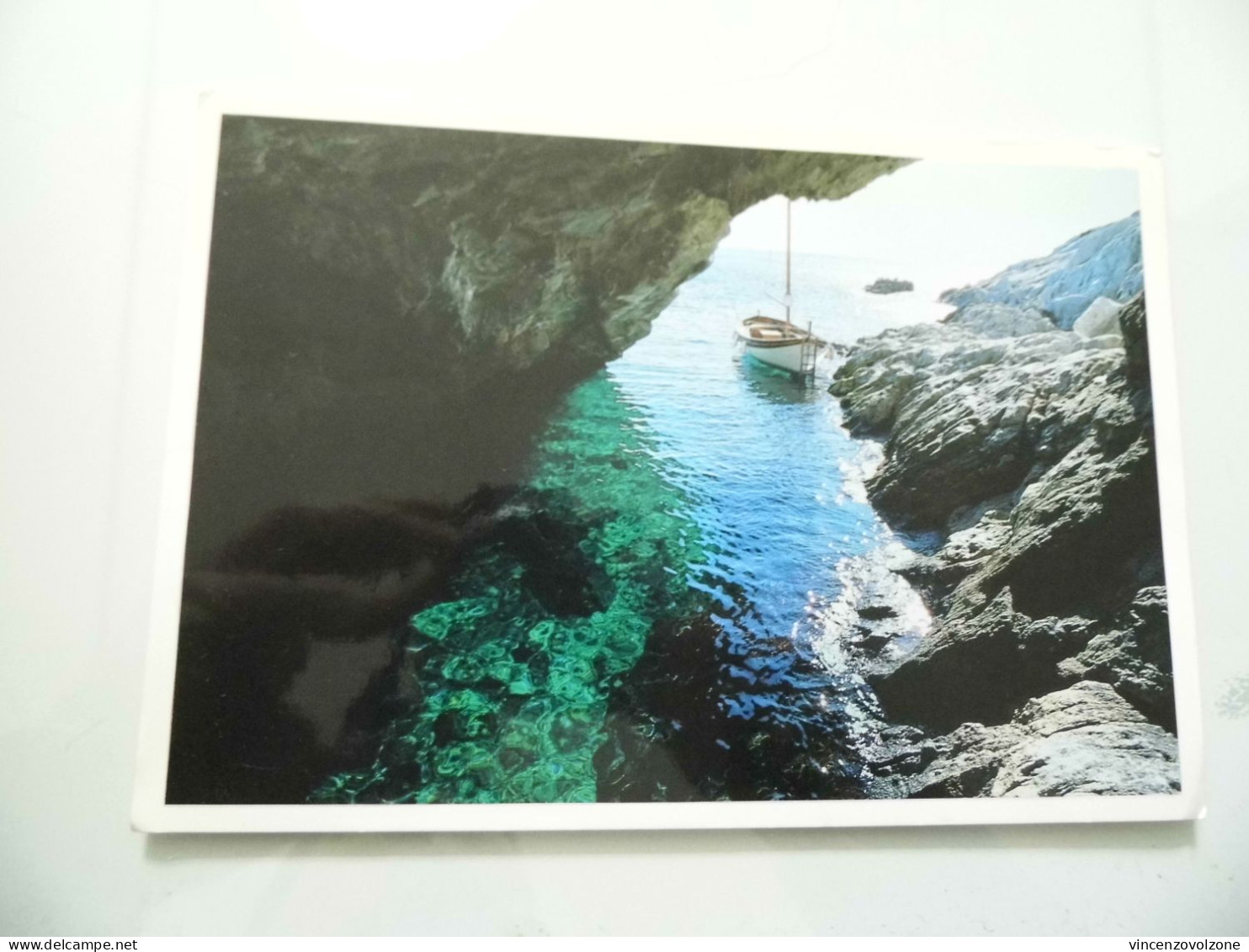 Cartolina Viaggiata "ISOLA D'ELBA Ingresso Grotta Di Cavoli" 1992 - Livorno