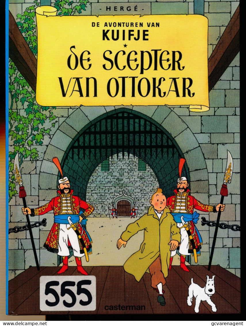 KUIFJE - DE SCEPTER VAN OTTOKAR - HARDE COVER - 23 X 17 CM   IN NIEUWSTAAT  ( RECHTSBOVEN WAS LAKKER )  2 AFBEELDINGEN - Kuifje