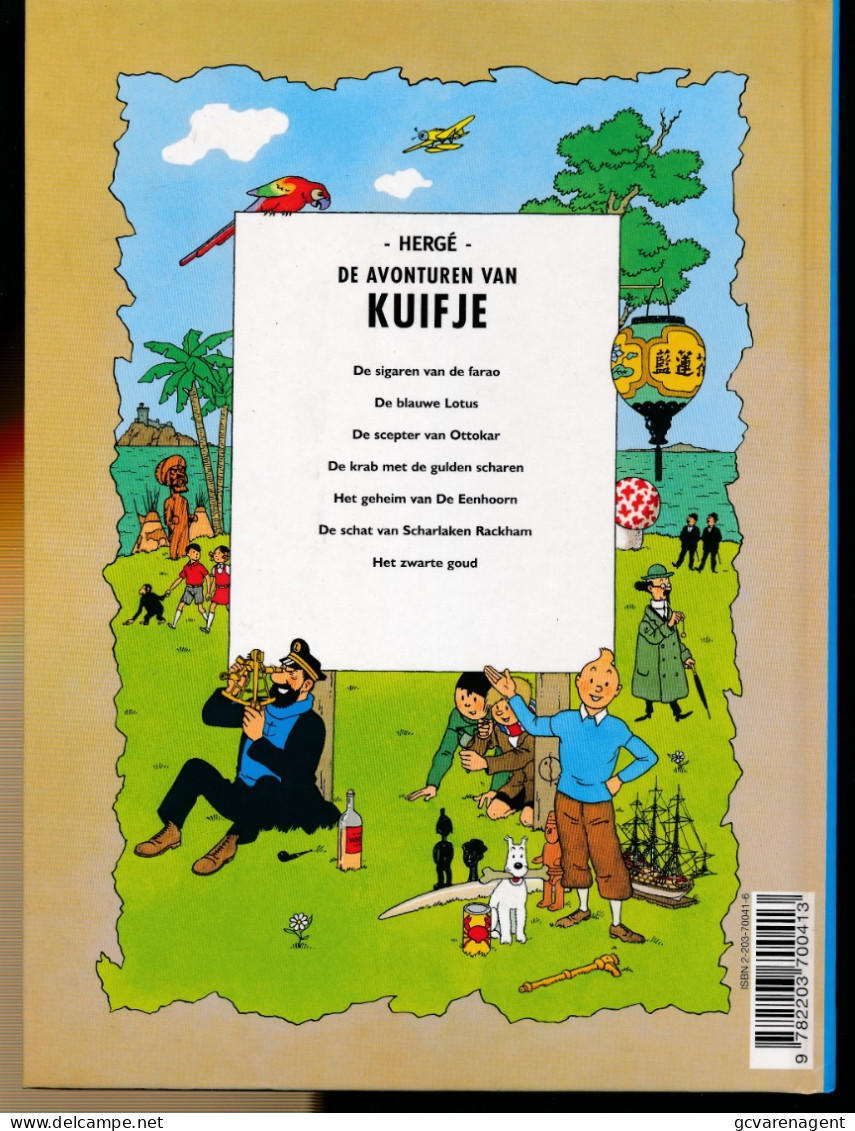 KUIFJE - DE SCEPTER VAN OTTOKAR - HARDE COVER - 23 X 17 CM   IN NIEUWSTAAT  ( RECHTSBOVEN WAS LAKKER )  2 AFBEELDINGEN - Kuifje