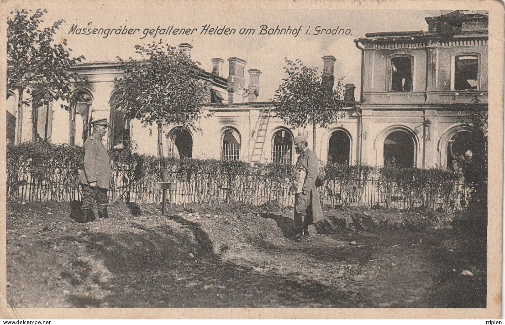 Grodno (Hrodna) - Massengräber Gefallener Helden Am Bahnhof - Militaria  - Feldpost - Weißrussland