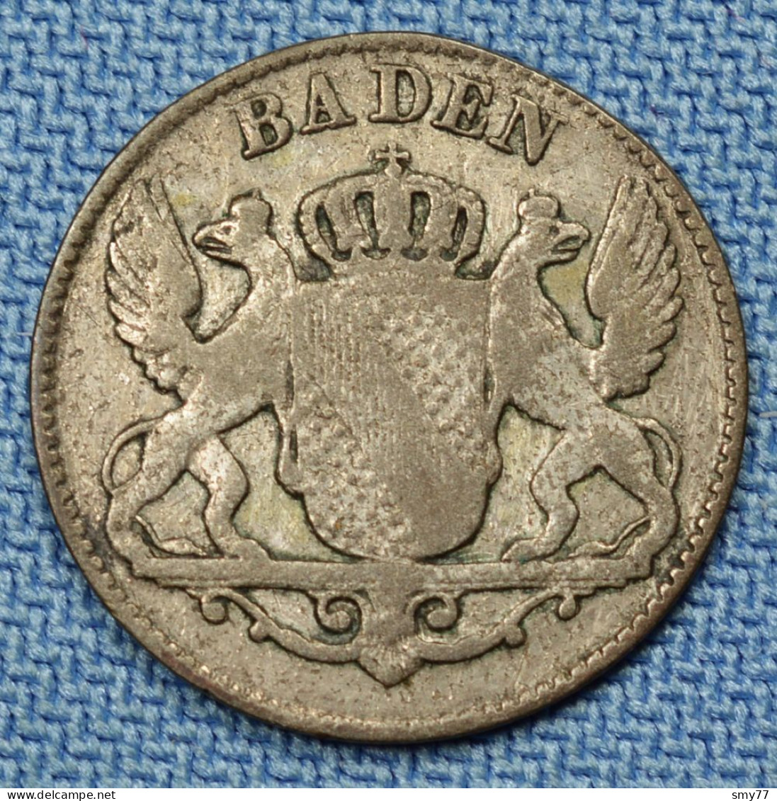 Baden - German States • 6 Kreuzer 1850 • Keydate • Leopold I • Bade / Germany • [24-425] - Other & Unclassified