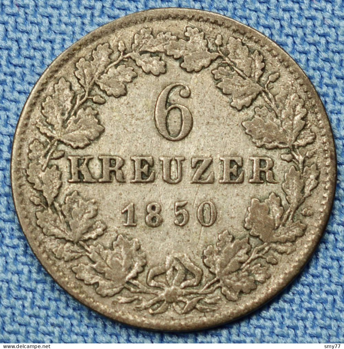 Baden - German States • 6 Kreuzer 1850 • Keydate • Leopold I • Bade / Germany • [24-425] - Otros & Sin Clasificación