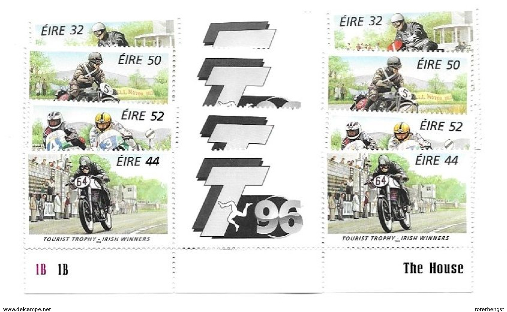 Ireland Motorbikes  Mnh ** 1996 In Gutter Pairs - Ungebraucht