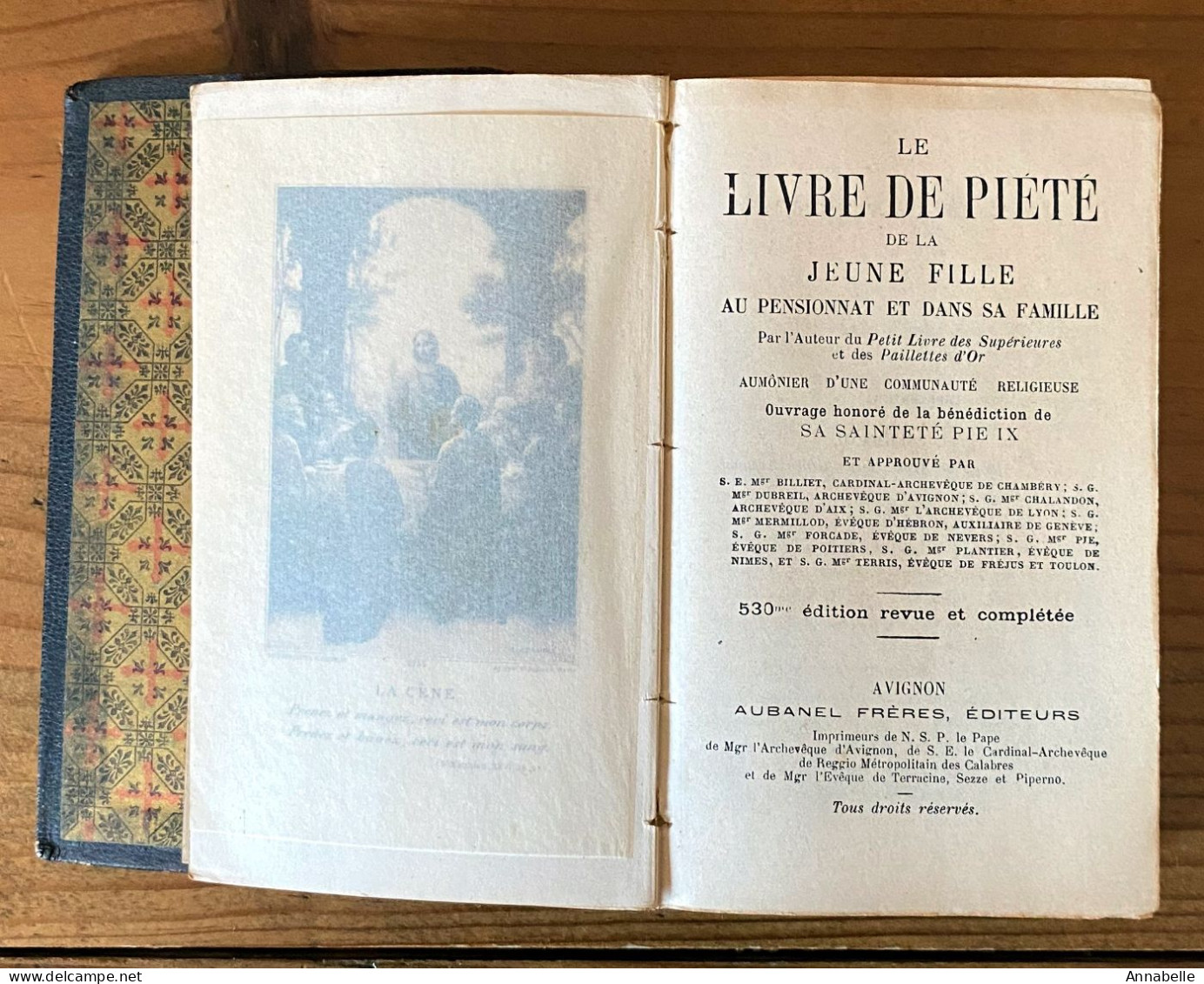 Le Livre De Piété De La Jeune Fille Au Pensionnat Et Dans Sa Famille (vers 1880) - Religión