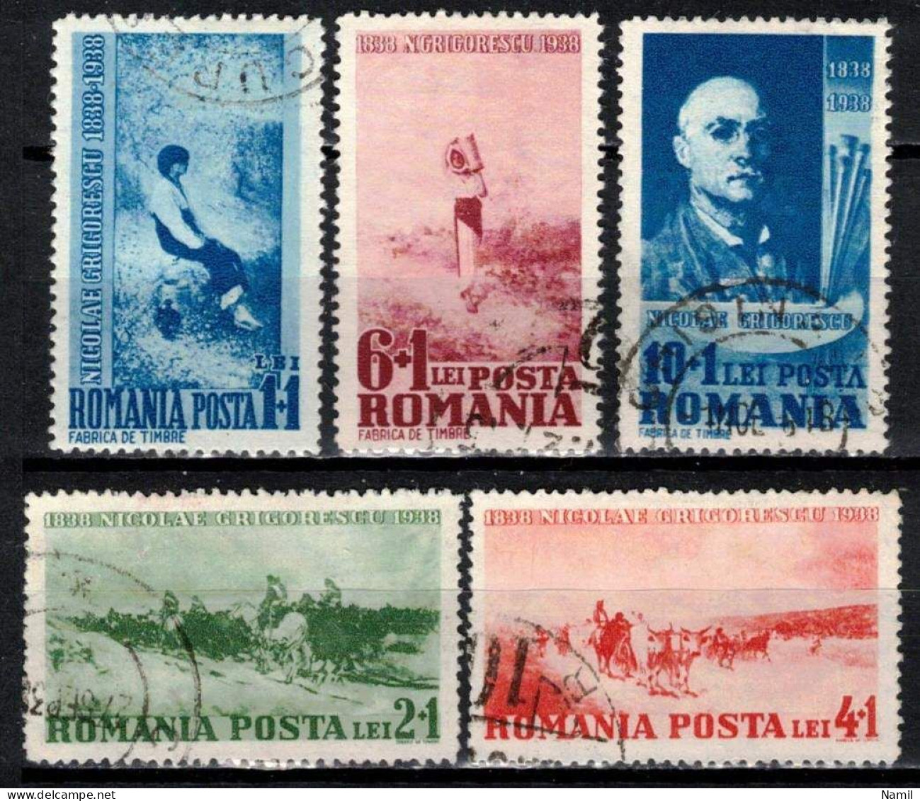 Roumanie 1938 Mi 564-8 (Yv 547-51), Obliteré - Other & Unclassified