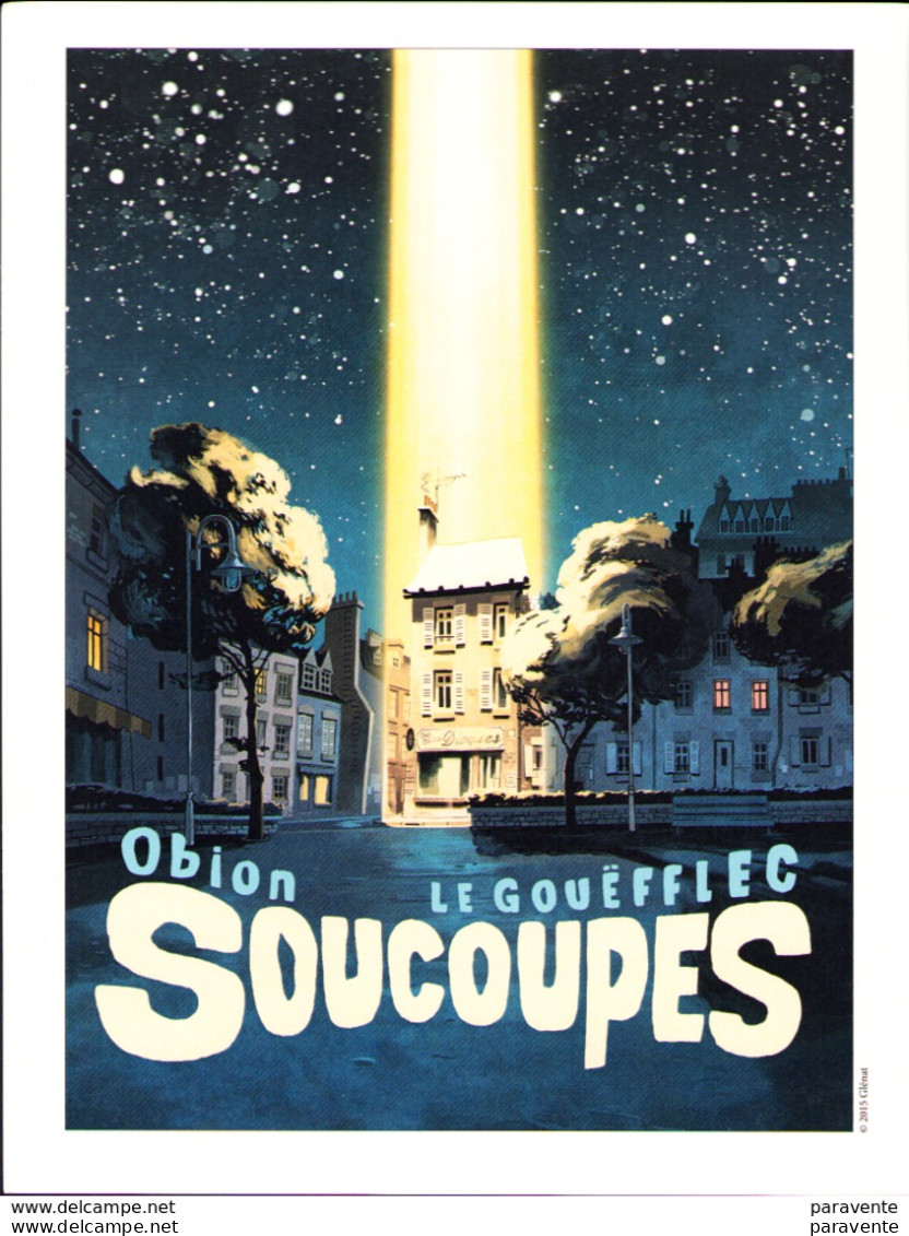 OBION : Exlibris GLENAT 2015 Pour SOUCOUPES - Illustratori M - O