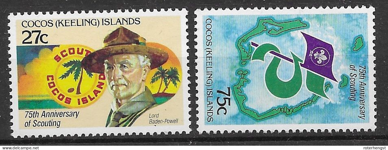 Cocos Scouts Set 1982 Mnh ** - Islas Cocos (Keeling)