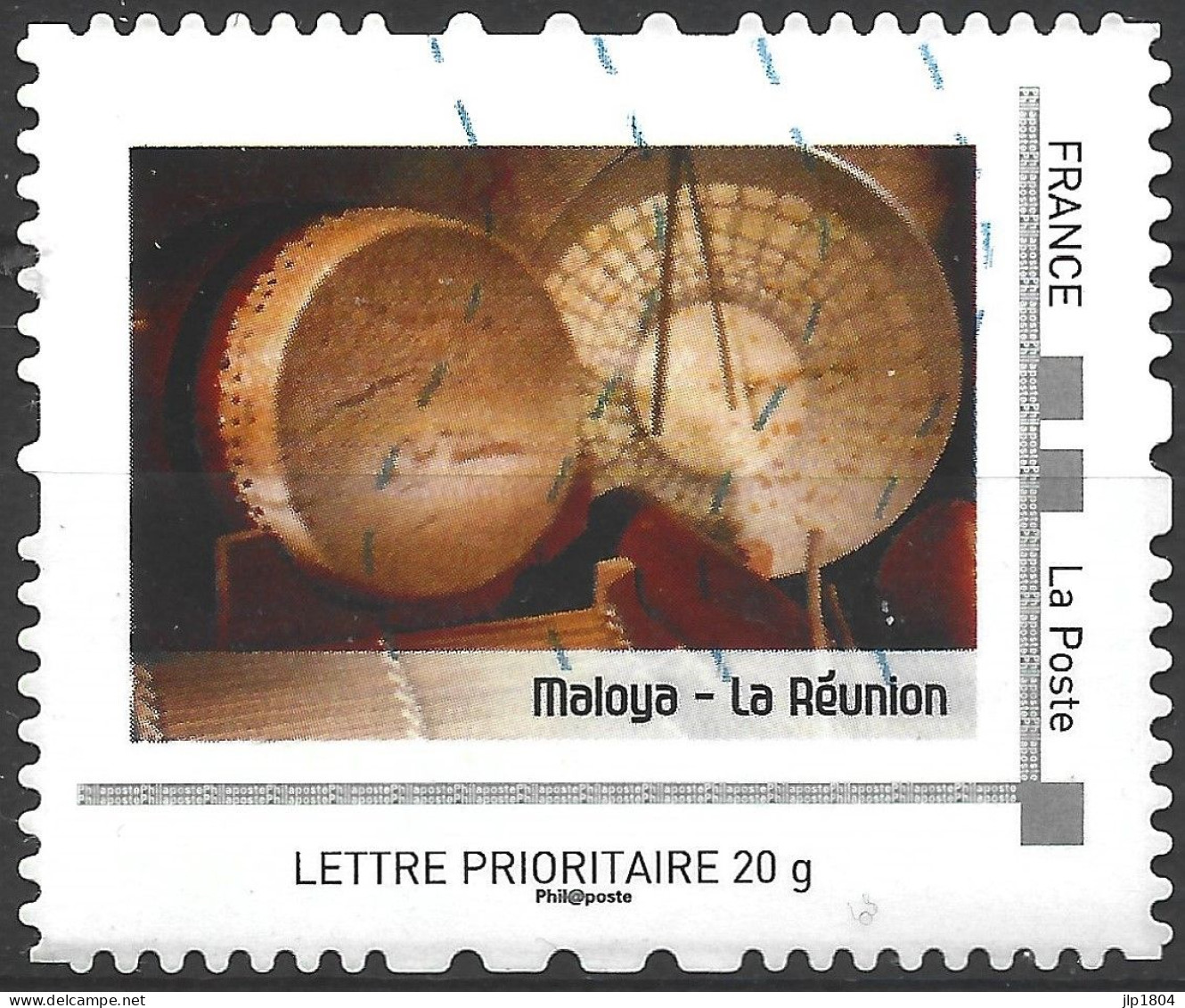 Montimbramoi  La Réunion : Maloya - Lettre Prioritaire : Timbre Sur Support - Usados