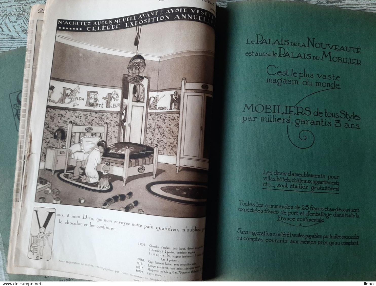 Catalogue Ancien Palais De La Nouveauté 1923 Dufayel  Meubles Décoration Léonnec - Mode