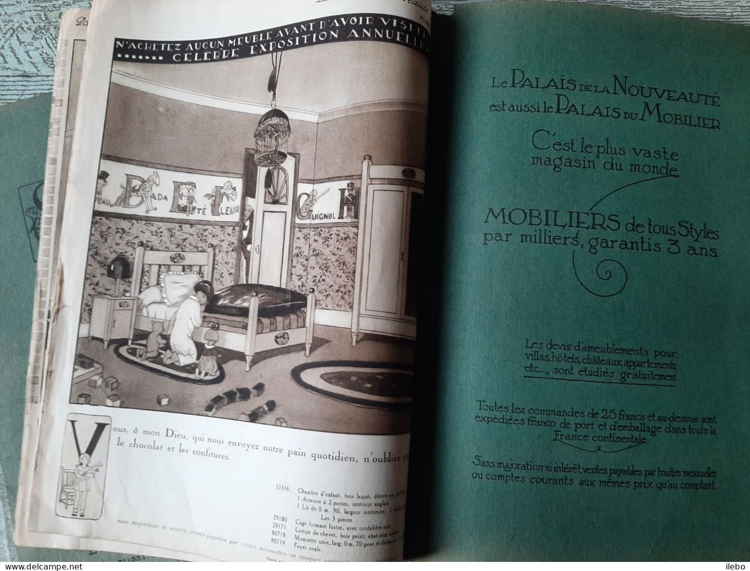 Catalogue Ancien Palais De La Nouveauté 1923 Dufayel  Meubles Décoration Léonnec - Fashion