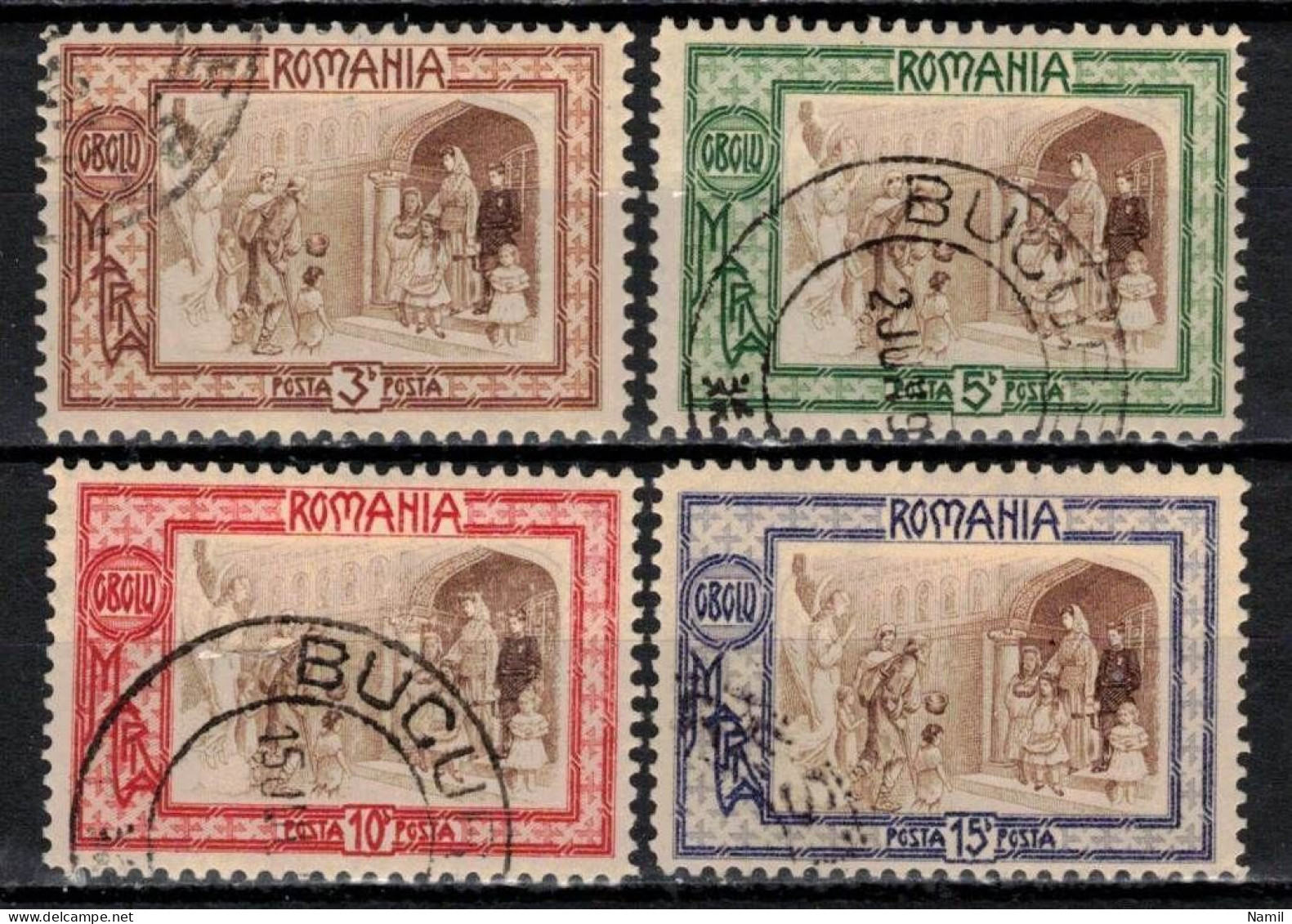 Roumanie 1907 Mi 208-11 (Yv 203-6), Obliteré - Otros & Sin Clasificación