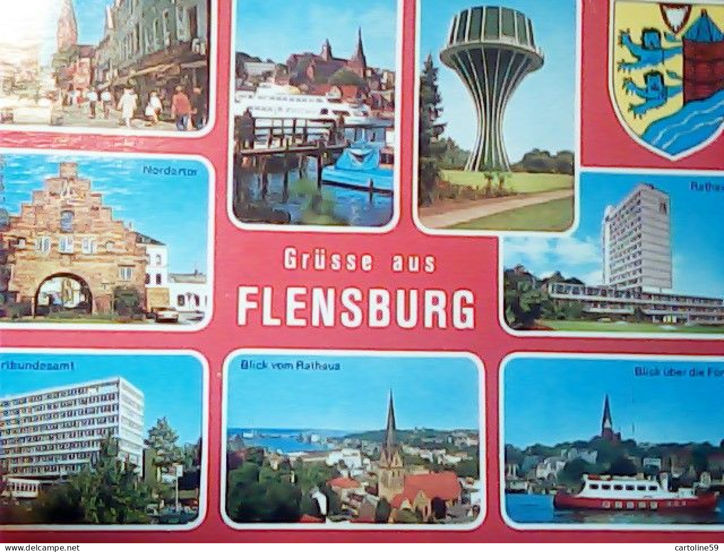 GERMANY  GRUSSE AUS FLENSBURG. WASSERTURM N1970  JV5791 - Flensburg