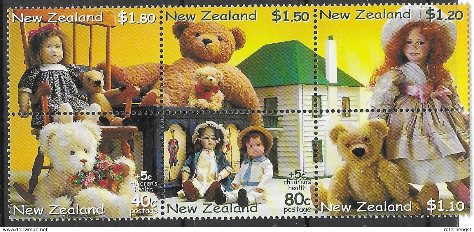 New Zealand Mnh ** Set From 2000 Toys 10 Euros - Nuevos