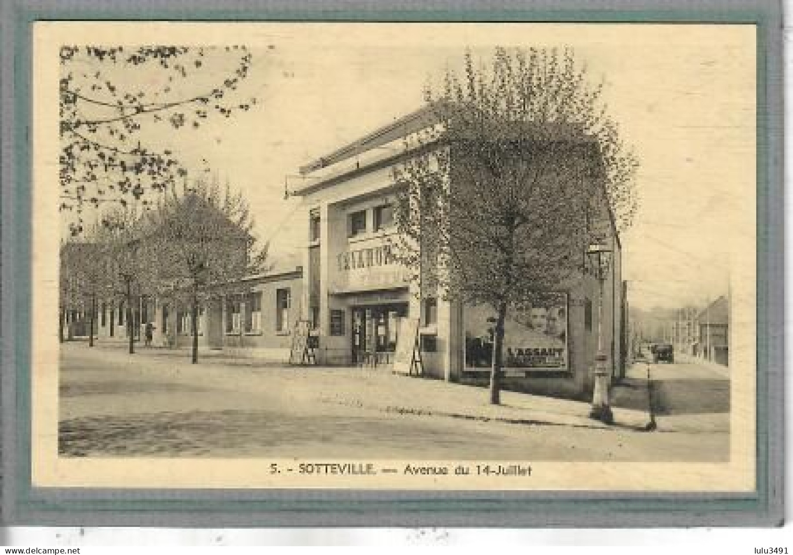 CPA (76) SOTTEVILLE - Thème: Affiche - CINEMA TRIANON, Salle De Spectacle, Théatre - Avenue Du 14 Juillet - 1930 - Sotteville Les Rouen