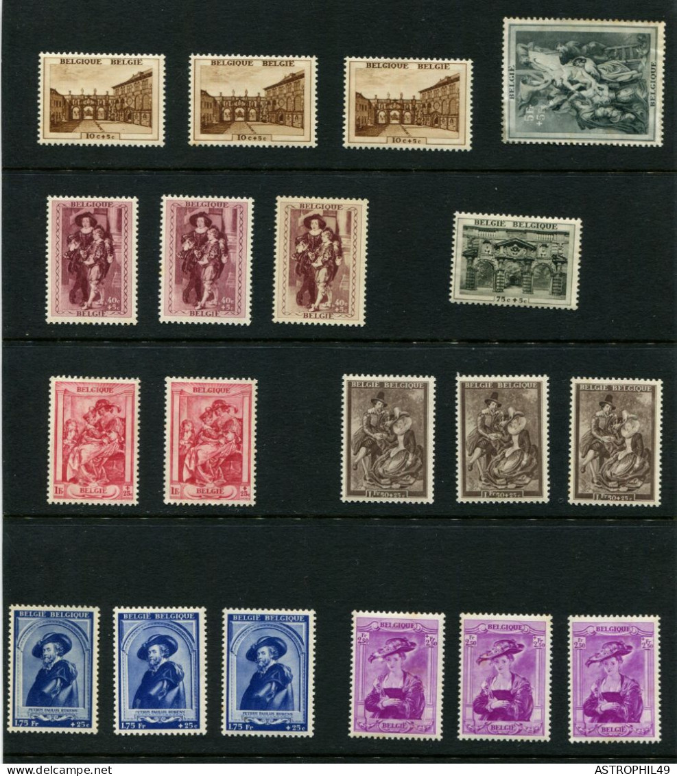 1939 BE Rubens, Cob 504-11, Certains Timbres Sont Défectueux - Neufs