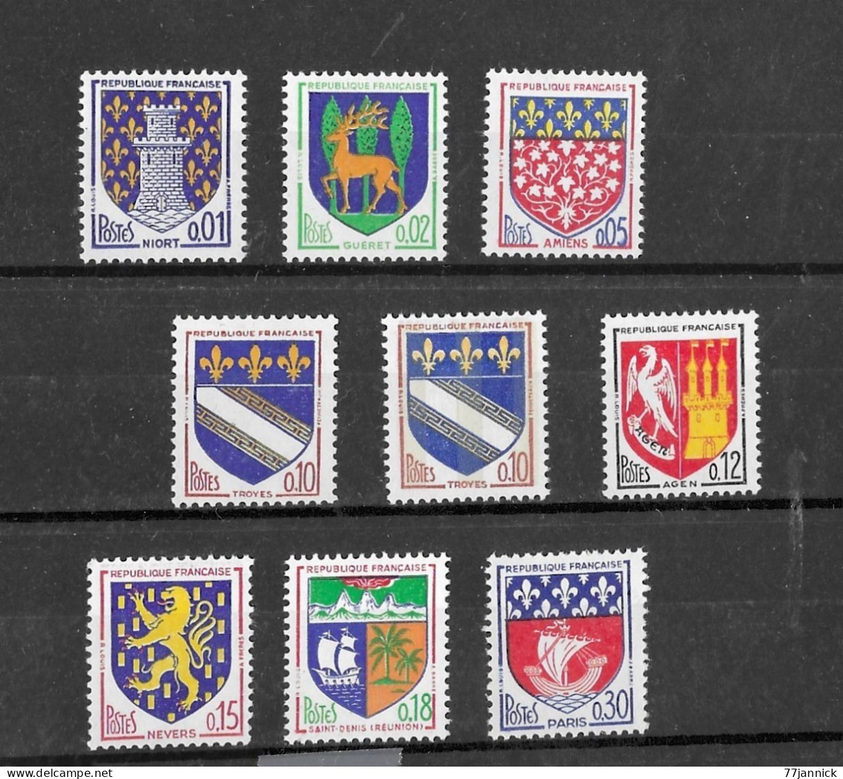 SERIE N° 1351A/1354B Et N° 1353a NEUF** - 1941-66 Coat Of Arms And Heraldry