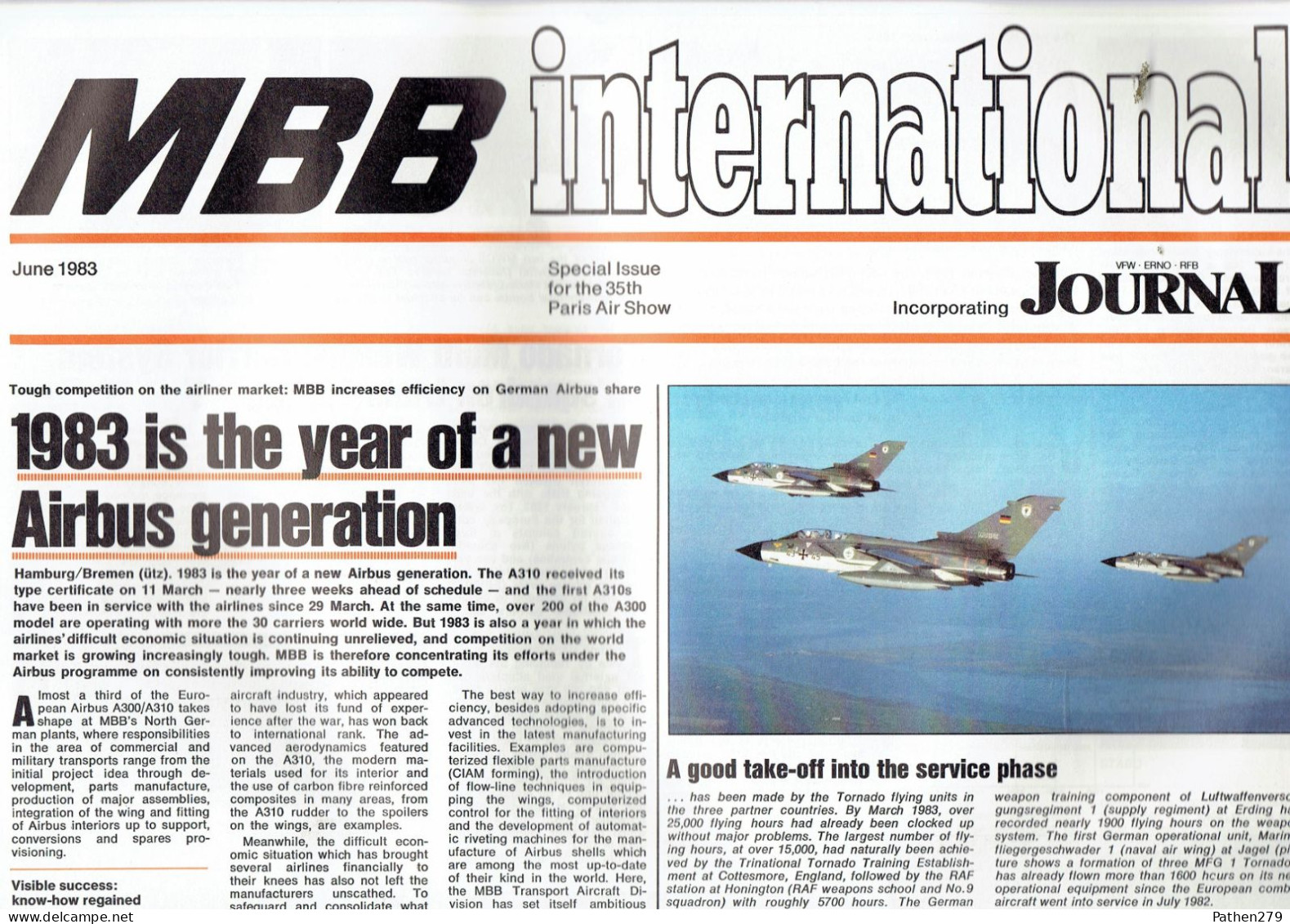 Journal MBB International Pour Le Salon Du Bourget Juin 1983 - Transportes