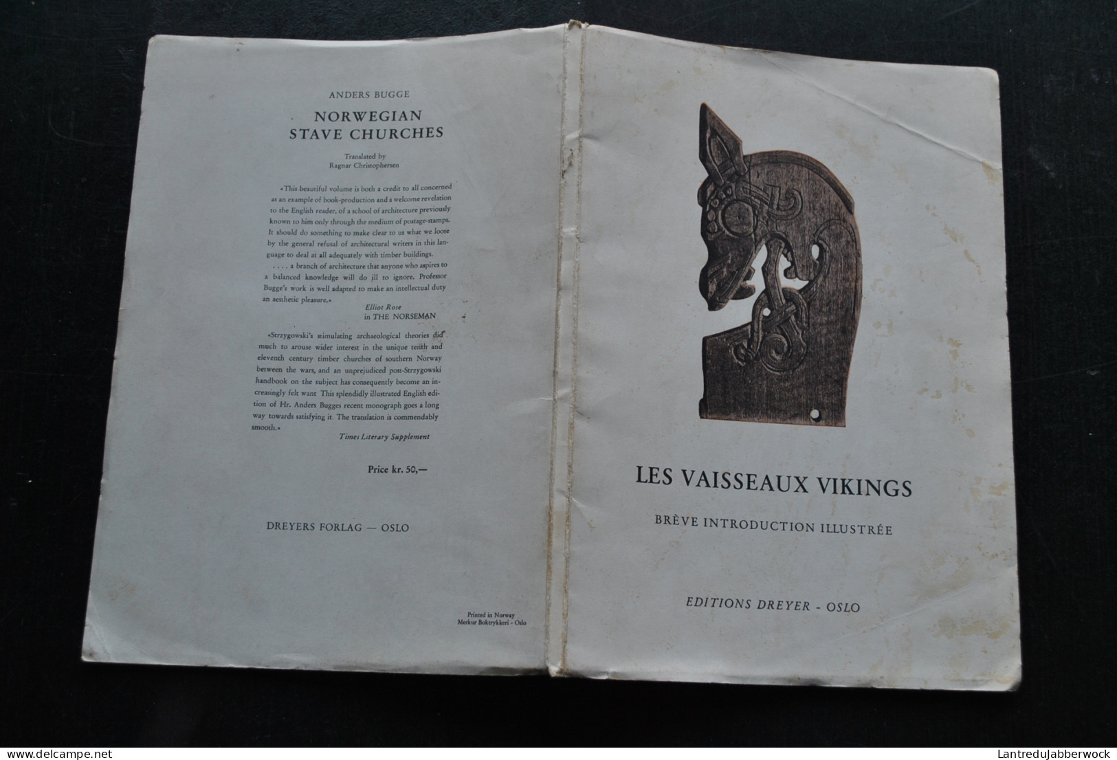 SJOVOLD Les Vaisseaux Vikings Brève Introduction Illustrée Editions Dreyer Oslo - Drakkar Fouilles Oseberg Proue Gokstad - Archéologie