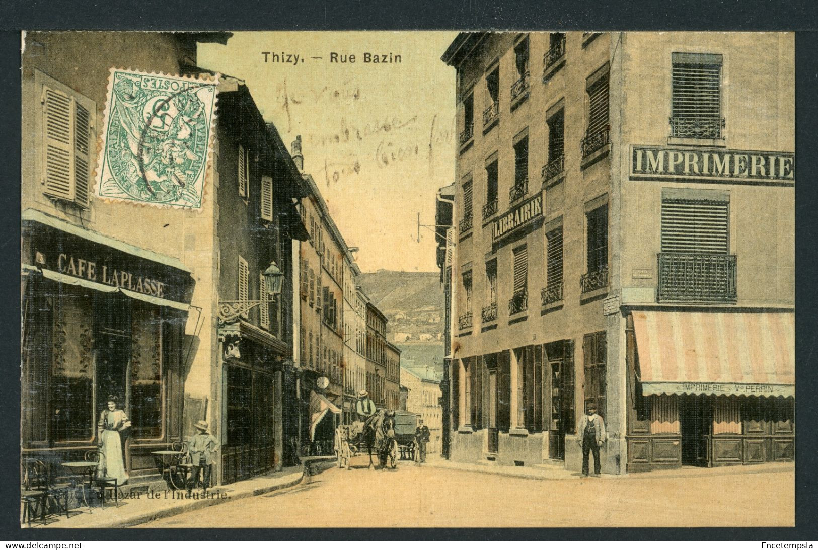 CPA - Carte Postale - France - Thizy - Rue Bazin (CP24508) - Thizy