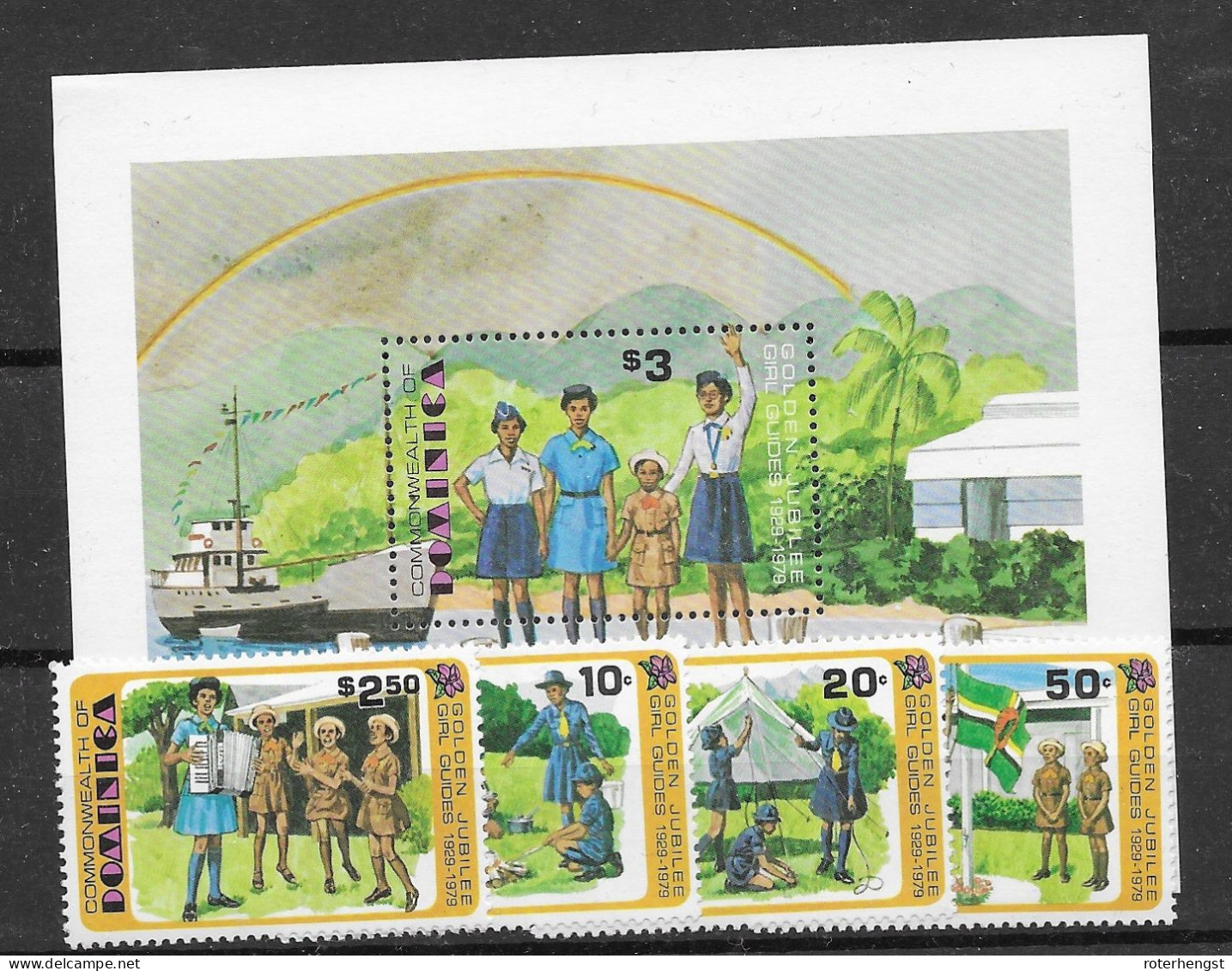 Dominica Mnh ** Scouts Set And Sheet From 1979 - Dominica (1978-...)