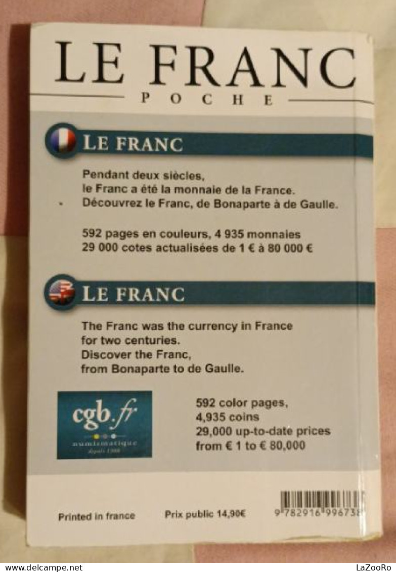 LaZooRo: Le Franc Poche 2017 - French Coins Catalog 1795-2001 - CGB.FR - Boeken & Software