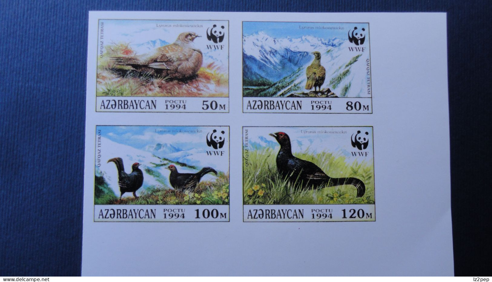 Azerbaijan 1994  PROOF Imperforated Block WWF  MNH - Other & Unclassified