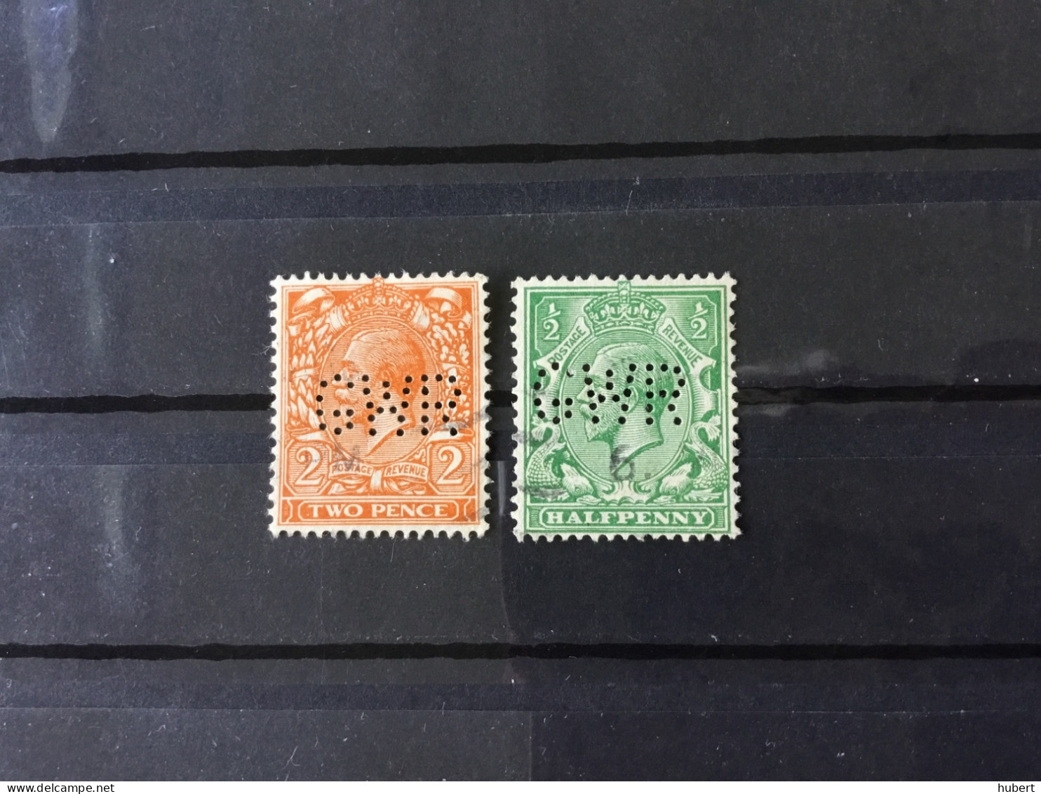 King George V  YT 139-142. Perfored GWR - Used Stamps