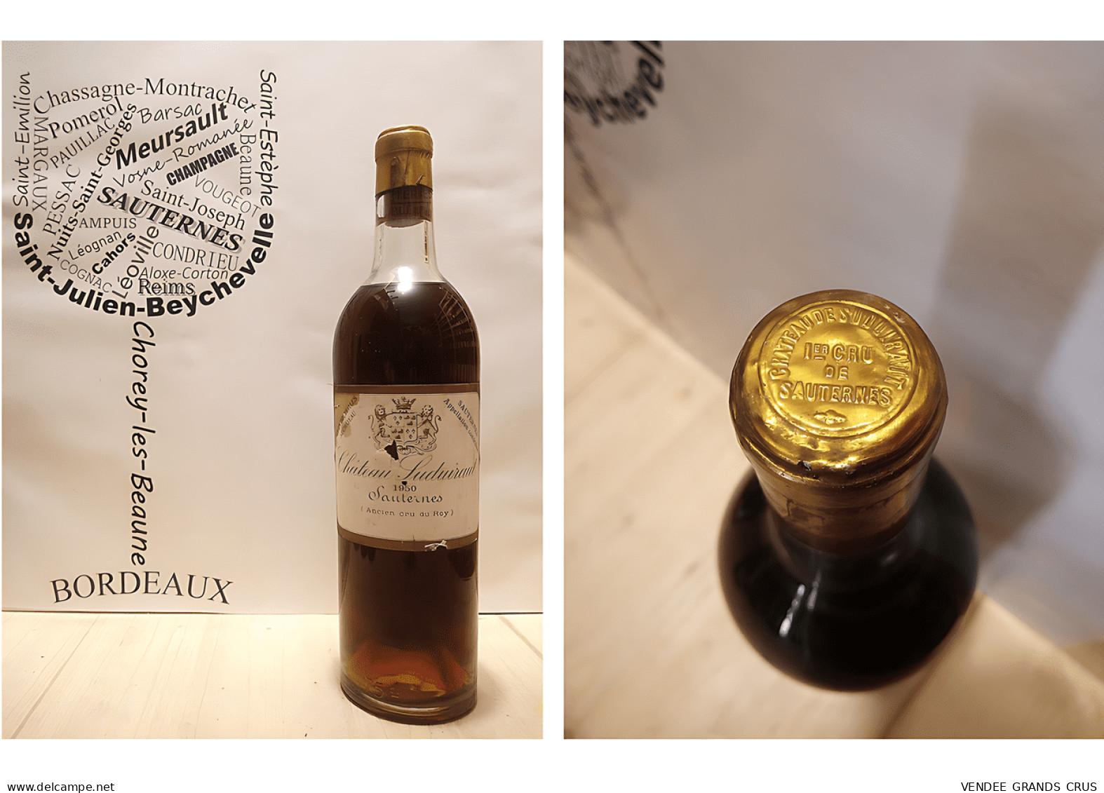 Château Suduiraut 1950 - Sauternes - 1er Grand Cru Classé - 75 Cl - Liquoreux - Vin