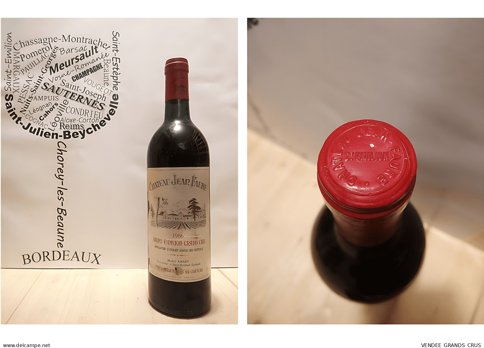 Château Jean Faure 1986 - Saint-Emilion - Grand Cru - 75 Cl - Rouge - Wine