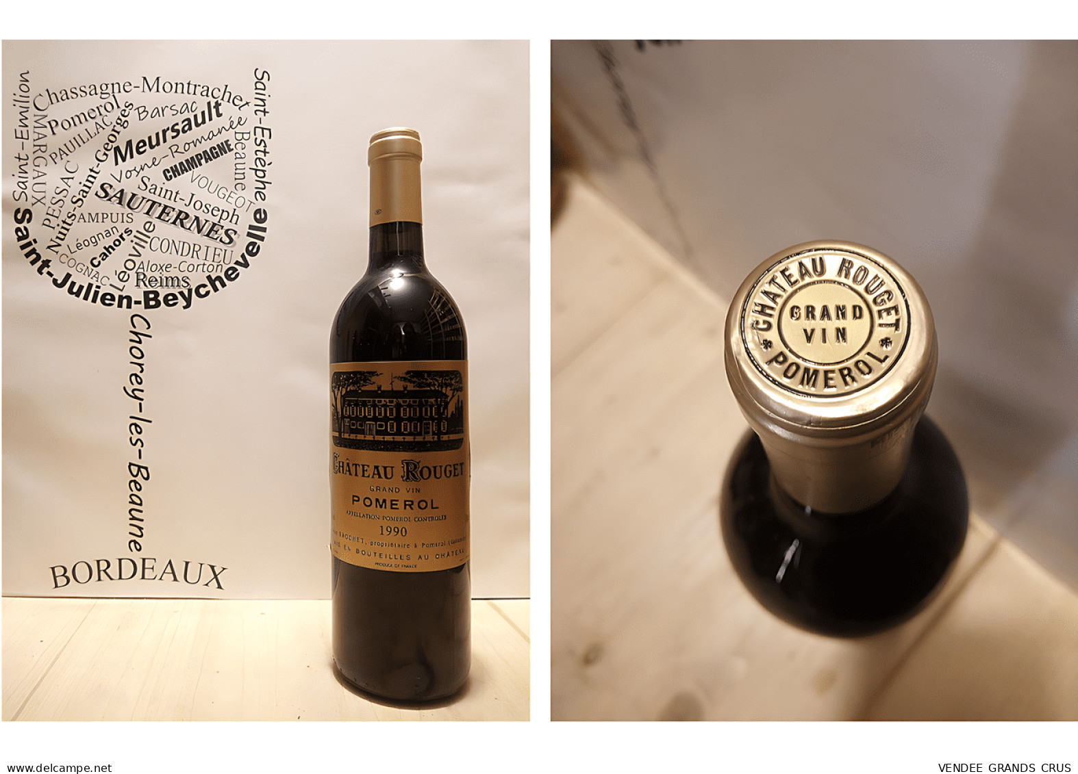 Château Rouget 1990 - Pomerol - 1 X 75 Cl - Rouge - Wein